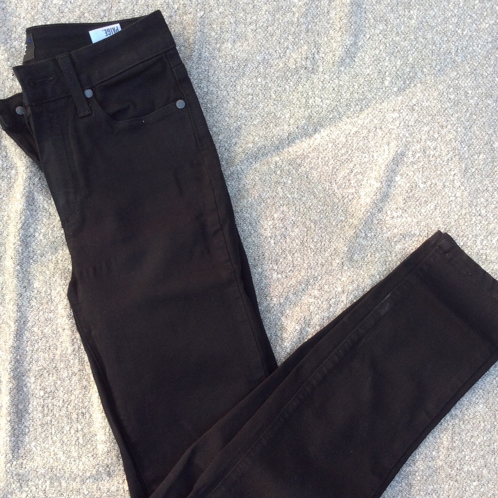 PAIGE high waisted black denim